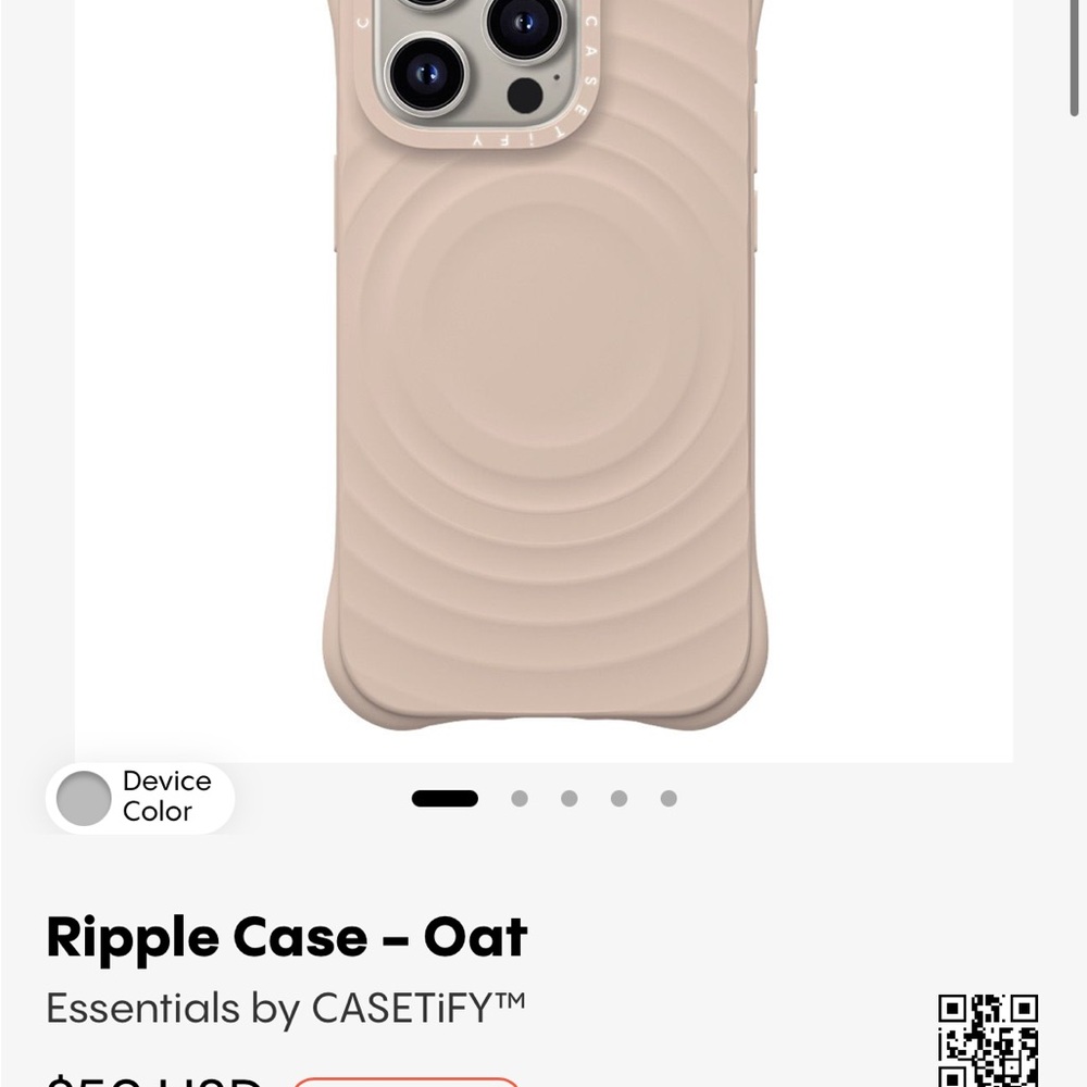 Casetify Ripple Case - Beige